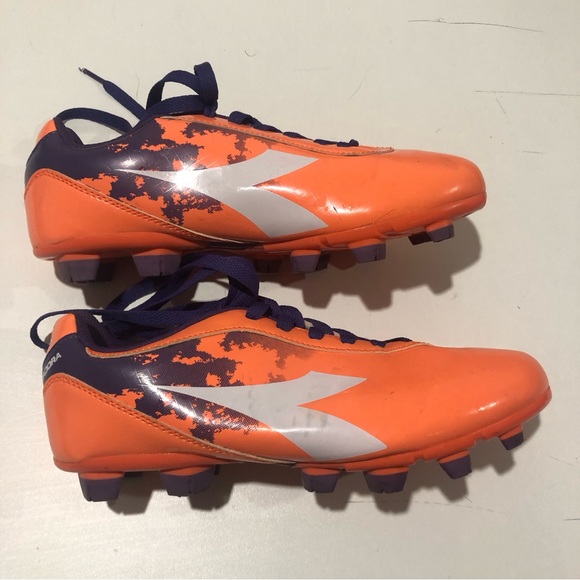Diadora Soccer Shows Womens Size 8 Orange, Purple and White - Picture 7 of 9